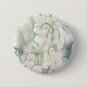 Badge Rond 5 Cm Bouquet de fleur du muguet