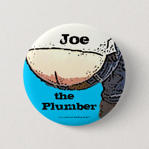 Badge Rond 5 Cm Bout de plombiers… Joe le bouton de plombier