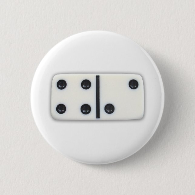 Badge Rond 5 Cm Bouton 001 de domino (Devant)