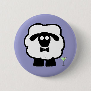 Badge Rond 5 Cm Bouton 00 moutons