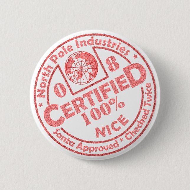 Badge Rond 5 Cm 'Bouton 08 intéressant certifié (Devant)