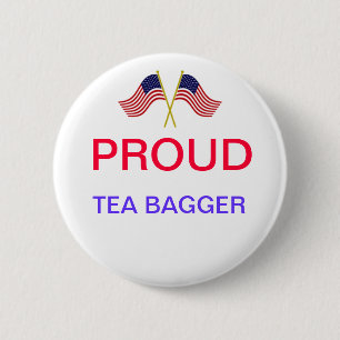 BADGE ROND 5 CM BOUTON 1 DE THÉ