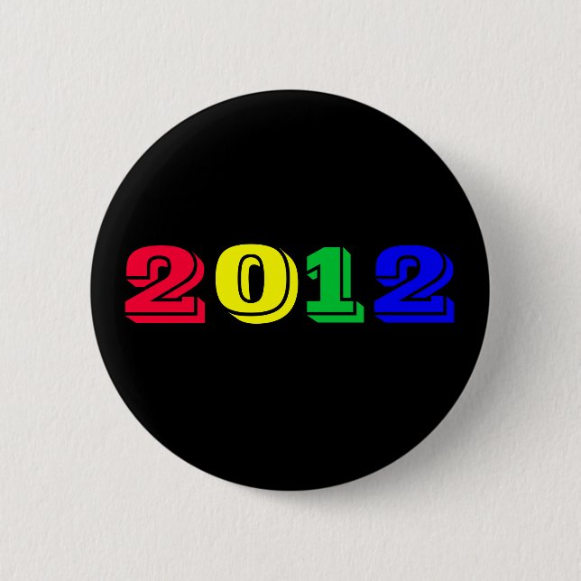 Badge Rond 5 Cm Bouton 2012 (Devant)