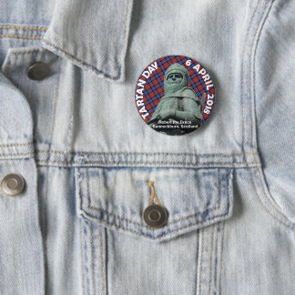 Badge Rond 5 Cm Bouton 2018 de jour de tartan