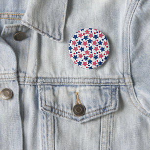 Badge Rond 5 Cm Bouton 4 juillet