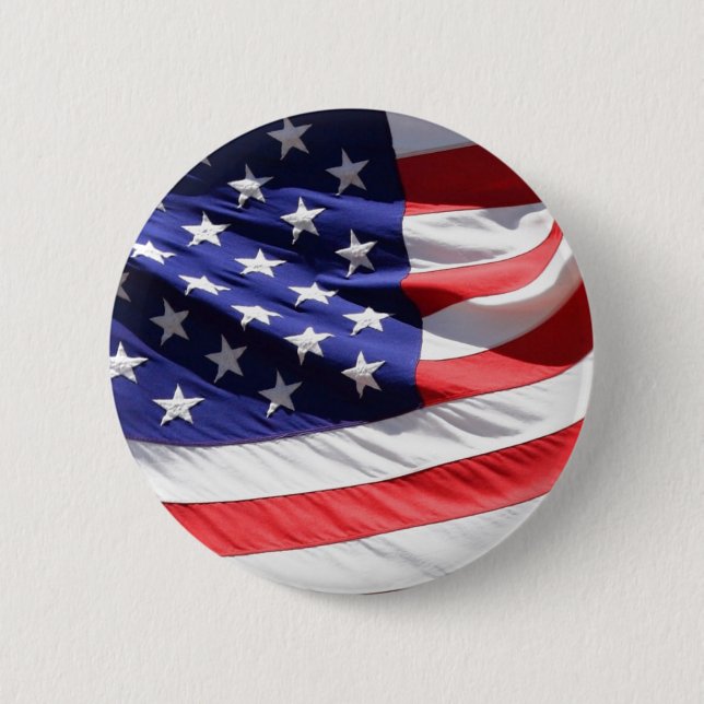 Badge Rond 5 Cm Bouton 4 juillet (Devant)