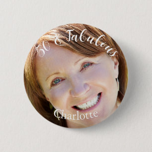 Badge Rond 5 Cm Bouton 50 & Fabuleux Photo II