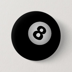 Badge Rond 5 Cm Bouton 8 balles