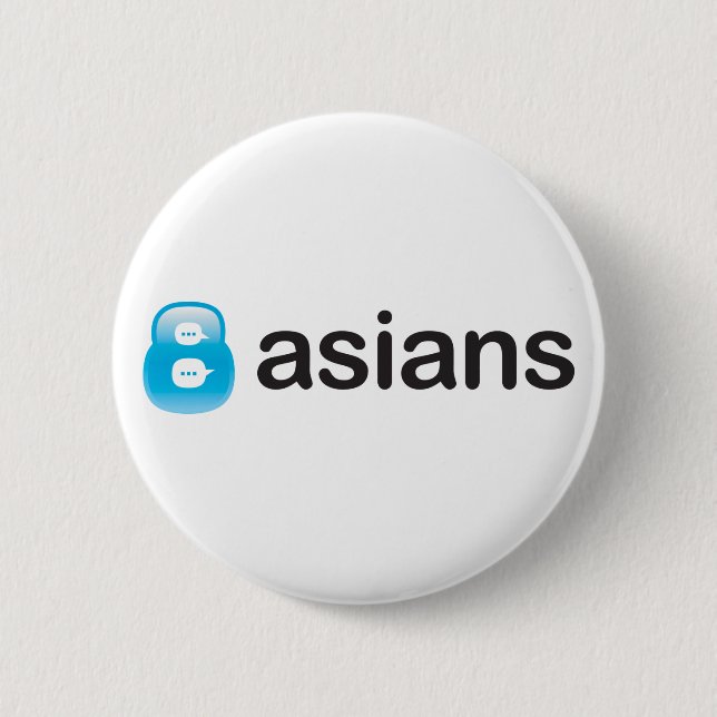 Badge Rond 5 Cm bouton 8Asians (Devant)
