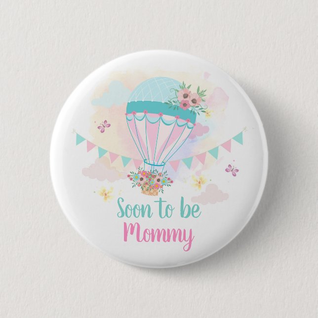Badge Rond 5 Cm Bouton à bulle d'air chaud pour être Pinback (Devant)