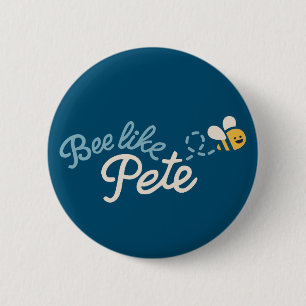 Badge Rond 5 Cm Bouton Abeille