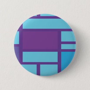 Badge Rond 5 Cm Bouton abstrait bleu et violet