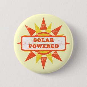 Badge Rond 5 Cm Bouton actionné solaire