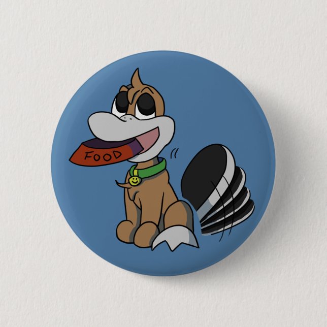 Badge Rond 5 Cm Bouton affamé de Platypi (Devant)