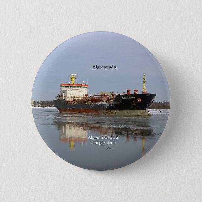 Badge Rond 5 Cm bouton Algocanada (Devant)