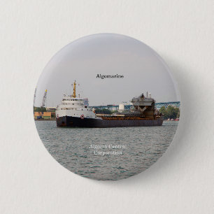 Badge Rond 5 Cm Bouton Algomarine