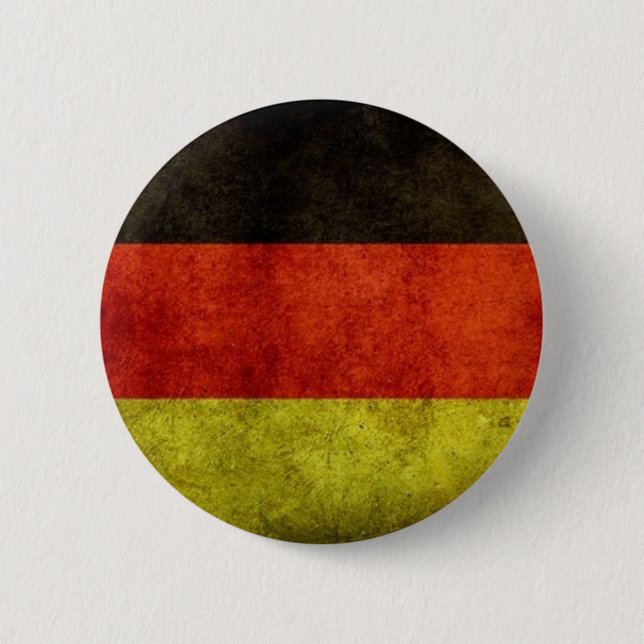 Badge Rond 5 Cm Bouton allemand grunge de drapeau (Devant)