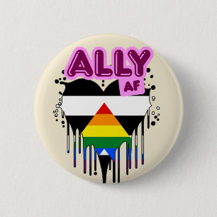 Badge Rond 5 Cm Bouton Ally