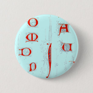 Badge Rond 5 Cm Bouton Alphabet