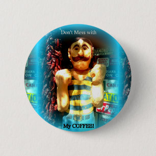 Badge Rond 5 Cm bouton amateurs de café