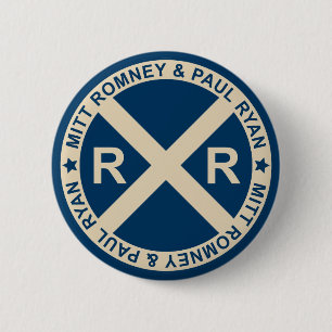 Badge Rond 5 Cm Bouton américain de carrefours de Romney Ryan