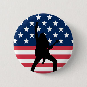 Badge Rond 5 Cm Bouton américain en métal
