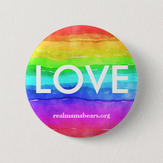 Badge Rond 5 Cm Bouton Amour