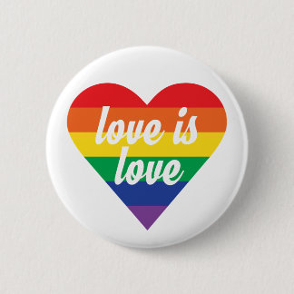Badge Rond 5 Cm Bouton Amour