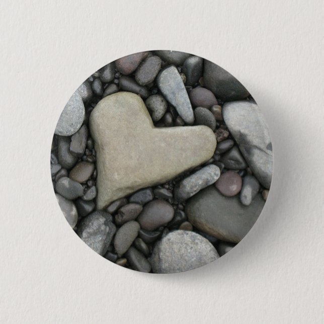Badge Rond 5 Cm Bouton Amour (Devant)
