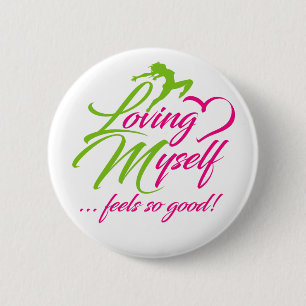 Badge Rond 5 Cm Bouton Amour Moi-Même