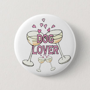Badge Rond 5 Cm Bouton: Amoureux des chiens
