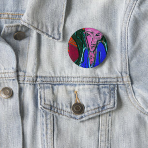 Badge Rond 5 Cm Bouton Angel de prospérité