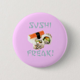 Badge Rond 5 Cm Bouton anormal de sushi