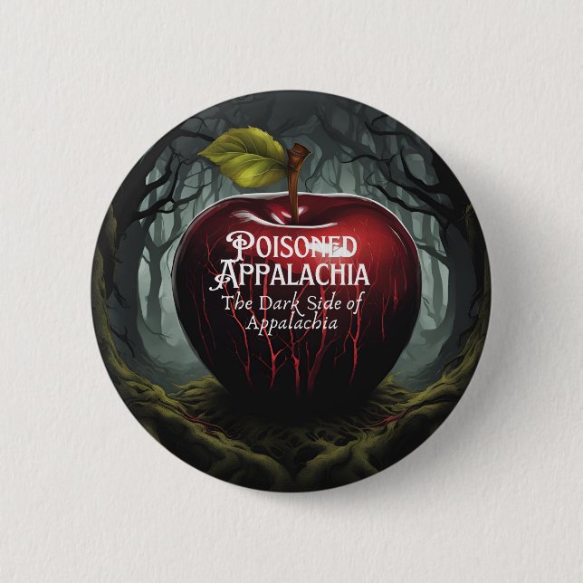 Badge Rond 5 Cm Bouton Appalachia Empoisonné (Devant)