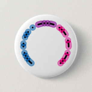 Badge Rond 5 Cm Bouton Arc Arc Round Code Bisexuel Morse