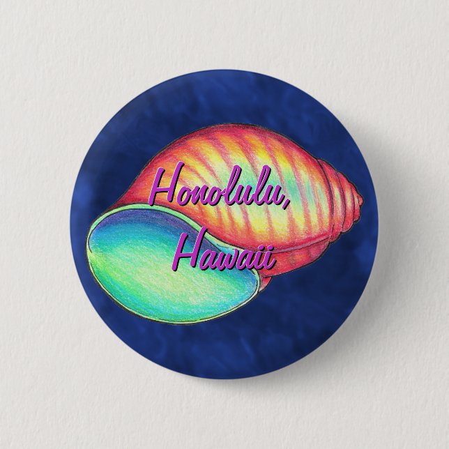 Badge Rond 5 Cm Bouton Arc en ciel (Devant)