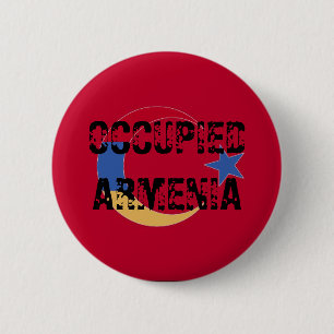 Badge Rond 5 Cm Bouton Arménie occupée