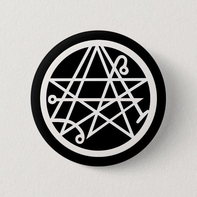 Badge Rond 5 Cm Bouton Arrondi classique Necronomicon (Devant)
