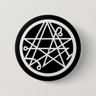 Badge Rond 5 Cm Bouton Arrondi classique Necronomicon