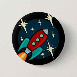BADGE ROND 5 CM BOUTON ARRONDI DE L'EXPÉDITION DE LA ROCHETTE DE R