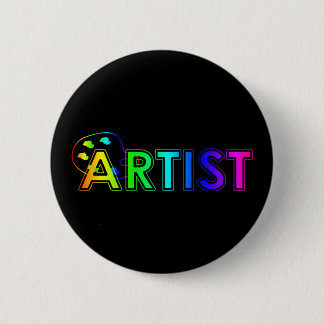Badge Rond 5 Cm Bouton Artiste