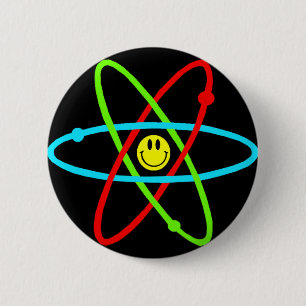Badge Rond 5 Cm Bouton atomique