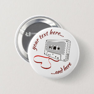 Badge Rond 5 Cm Bouton audio