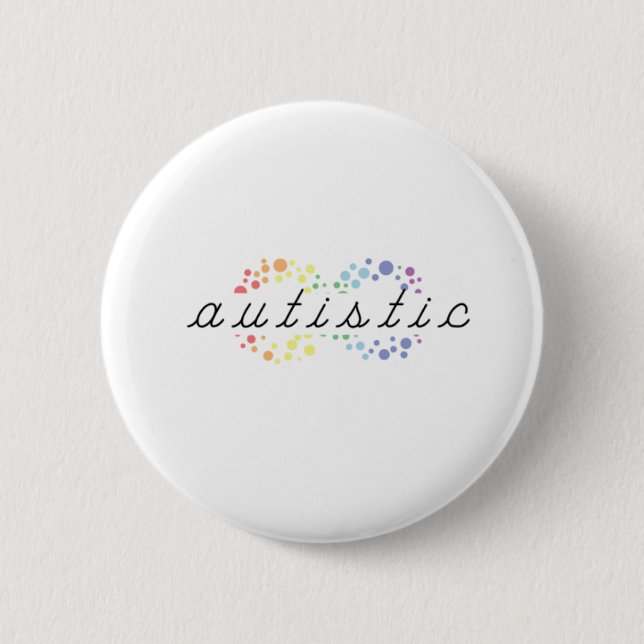 Badge Rond 5 Cm Bouton Autisme (Devant)
