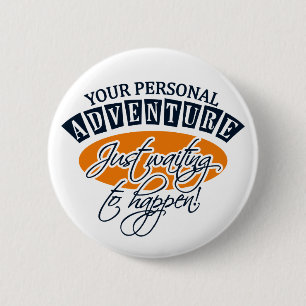 Badge Rond 5 Cm Bouton AVENTURE