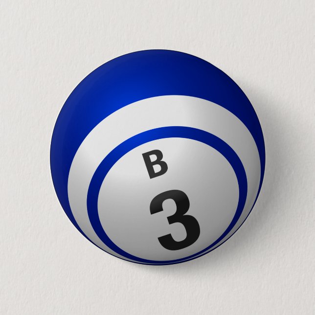 Badge Rond 5 Cm Bouton B 3 bingo (Devant)