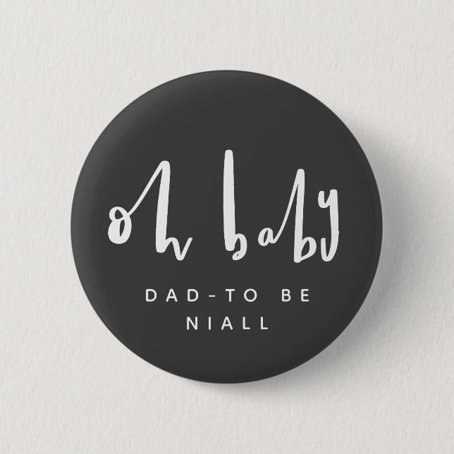 Badge Rond 5 Cm Bouton baby shower (Devant)