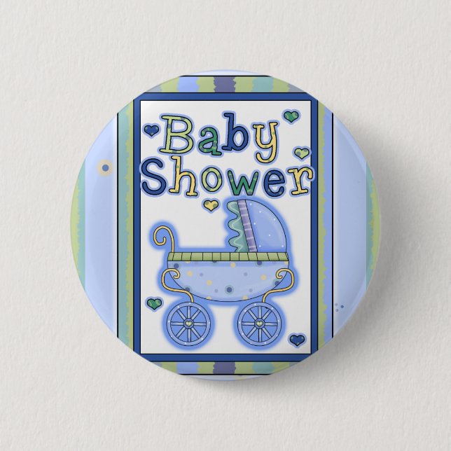 Badge Rond 5 Cm Bouton baby shower (Devant)