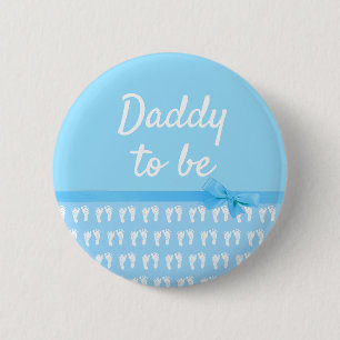 Badge Rond 5 Cm Bouton Baby shower de garçon pour les empreintes d