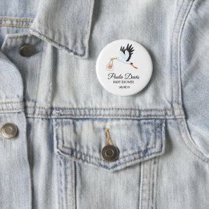 Badge Rond 5 Cm Bouton baby shower Favoriser
